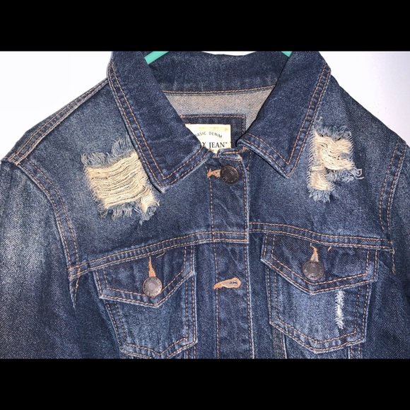 Distress denim jacket - Picture 2 of 3